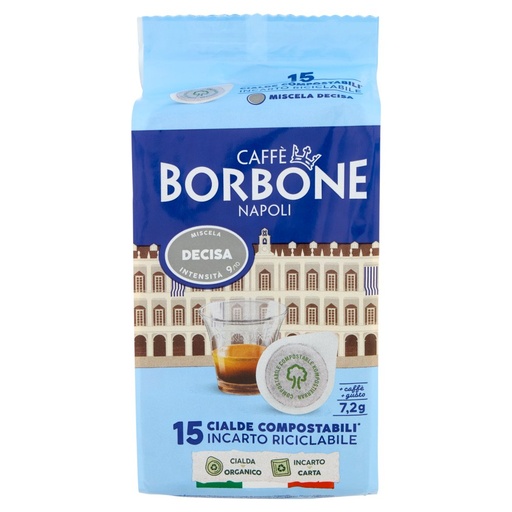 [000004396] Caffè Borbone Miscela Decisa Cialda Compostabile 15 x Gr.7,2