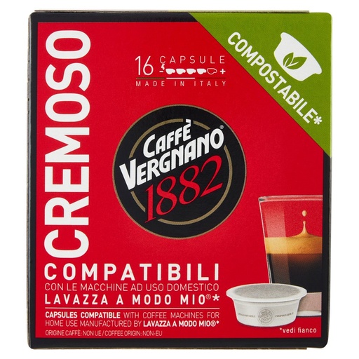 [000004407] VERGNANO CREMOSO 16 CAPS COMPATIBILI A