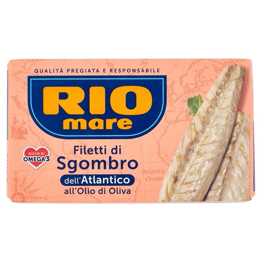 [000004456] Rio Mare Filetti di Sgombro dell'Atlantico all'Olio di Oliva Gr.125