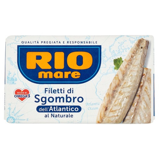 [000004457] Rio Mare Filetti di Sgombro dell'Atlantico al Naturale Gr.125