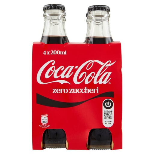 [000004466] Coca Cola Zero Zuccheri Vap Pz.4 X Cl.20