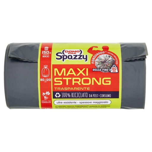 [000004540] Domopak Spazzy Maxistrati Trasparente Lt.150