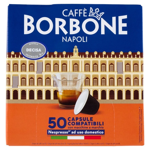 [000004618] Caffè Borbone Miscela Decisa Capsule Compatibili Nespresso 50 x Gr.5