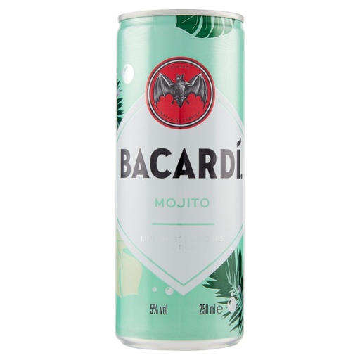 [000004622] Bacardi Mojito Ready To Drink Lattina Cl.25 Vol.6,5°