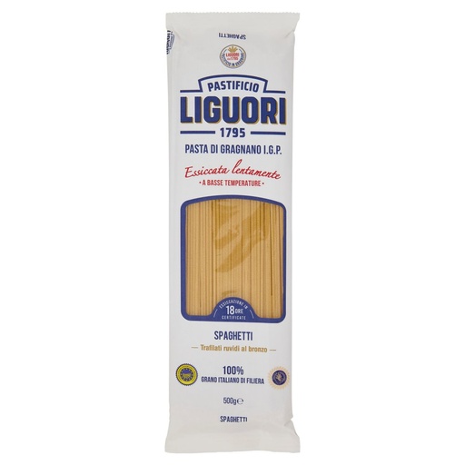 [000004679] Pastificio Liguori Pasta di Gragnano I.G.P. Spaghetti Gr.500