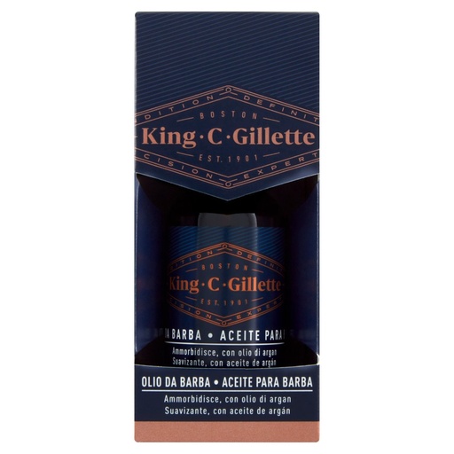 [000004733] Gillette King Olio Barba Ml.30