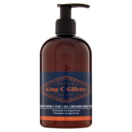[000004734] Gillette King Detergente Barba e Viso Ml.350