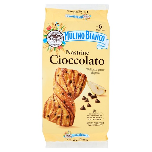 [000004817] Mulino Bianco Nastrine Cioccolato Pz.6 Gr.240