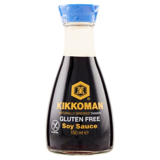 [000004857] Kikkoman Salsa Soia Tappo Blu senza Glutine Gr.150