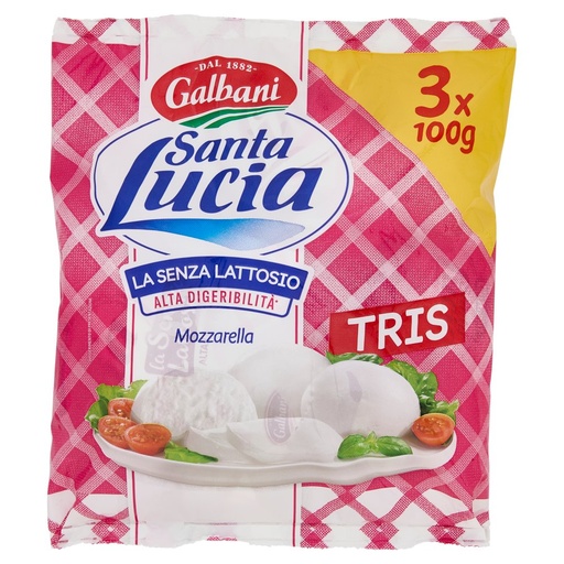 [000004930] Santa Lucia Mozzarella senza Lattosio Gr.100X3