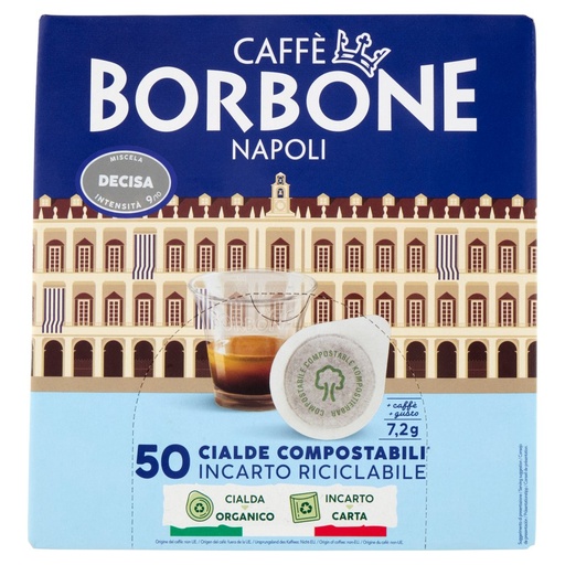 [000004968] Caffè Borbone Miscela Decisa Cialde Compostabili 50 x Gr.7,2