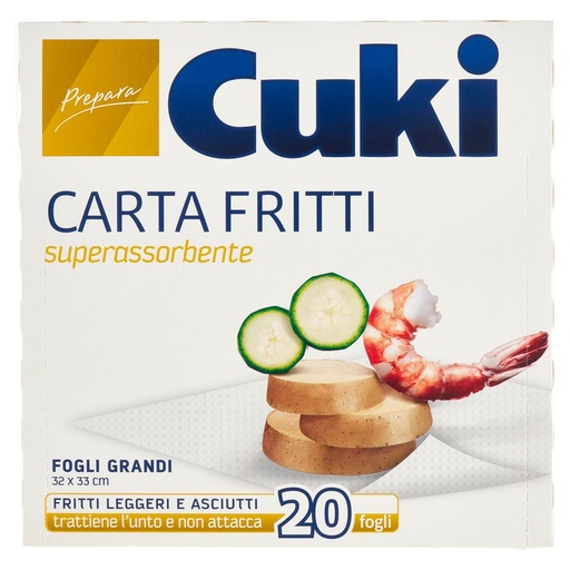 [000004980] Cuki Carta Fritti 20 Fogli
