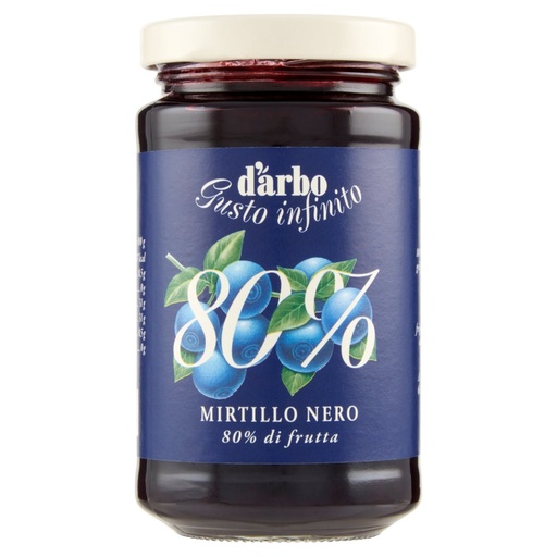 [000005053] Darbo Confettura 80% Mirtilli Neri Gr.250