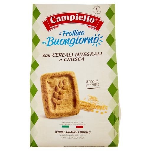 [000005102] Campiello Le Dolcezze Dell'Aurora Frollini Integrali alla Crusca Gr.350