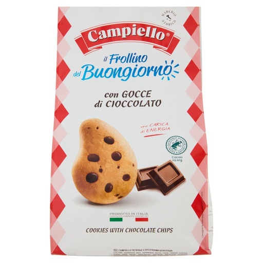 [000005106] Campiello Le Dolcezze Dell'Aurora Frollini con Gocce di Cioccolato Gr.350