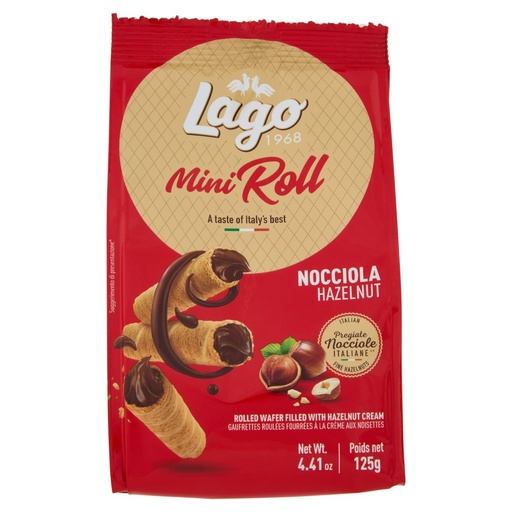 [000005181] Gastone Lago Mini Roll Nocciola Gr.125