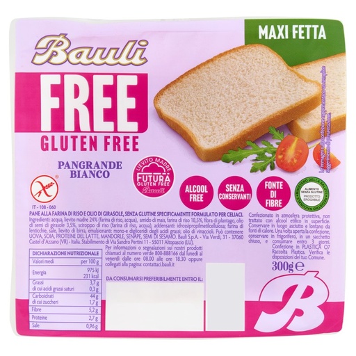 [000005204] Doria PanGrande Bianco senza Glutine Gr.300