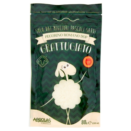 [000005381] Argiolas Pecorino Romano Dop Grattugiato Gr.80