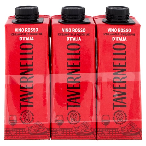 [000005625] Tavernello Rosso D'Italia Brick Cl.25X3 Vol.11,5°