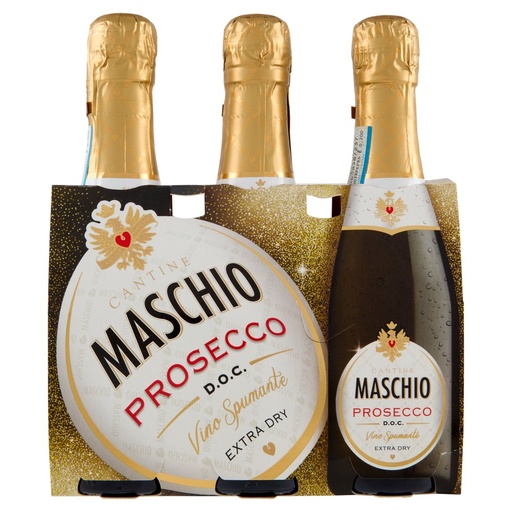 [000005667] Cantine Maschio Mini Prosecco Doc Extra Dry Ml.200X3 Vol.11°