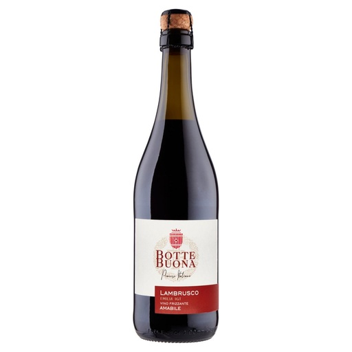 [000005723] Botte Buona Lambrusco Frizzante Amabile Emilia Igt Cl.75 Vol.8°