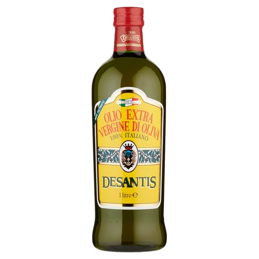 [000006754] Desantis Olio Extra Vergine D'Oliva Grezzo 100% Italiano Lt.1
