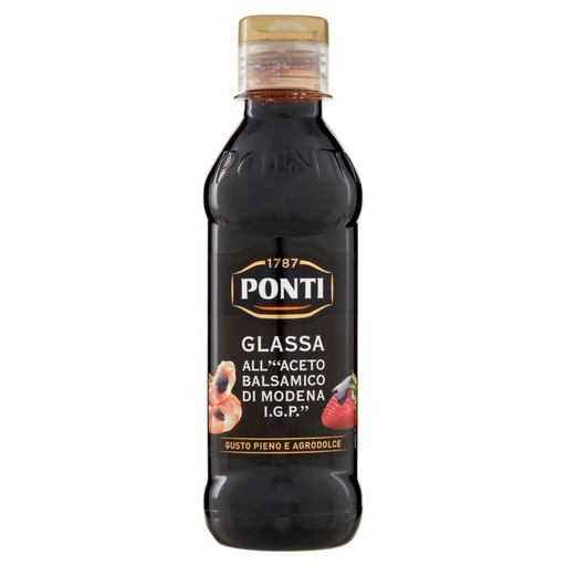 [000006762] Ponti Glassa all'Aceto Balsamico di Modena I.G.P. Ml.250