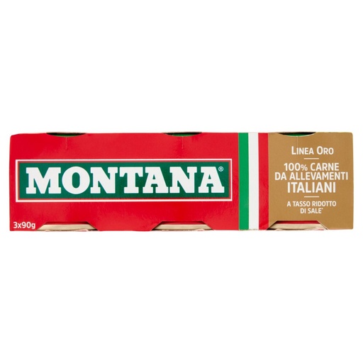 [000006781] Montana Linea Oro Carne in Scatola Pz.3 X Gr.90