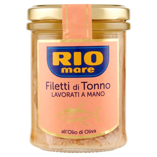 [000006790] Rio Mare Filetti di Tonno Lavorati a Mano all'Olio di Oliva Gr.180