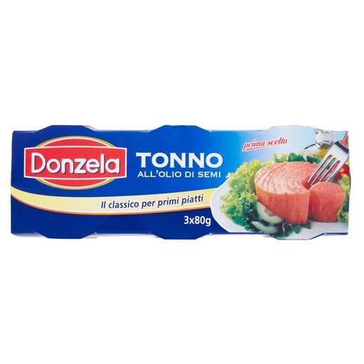 [000006797] Donzela Tonno all'Olio di Semi Pz.3 X Gr.80
