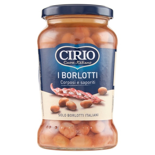 [000006870] CIRIO FAGIOLI BORLOTTI VASETTO IN VETRO