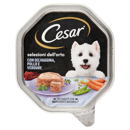 [000006899] Cesar Pollo Selvaggina e Verdurine per Cane Gr.150