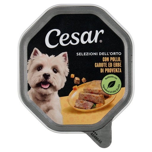 [000006900] Cesar Cibo Umido per Cane con Pollo e Carote Gr.150