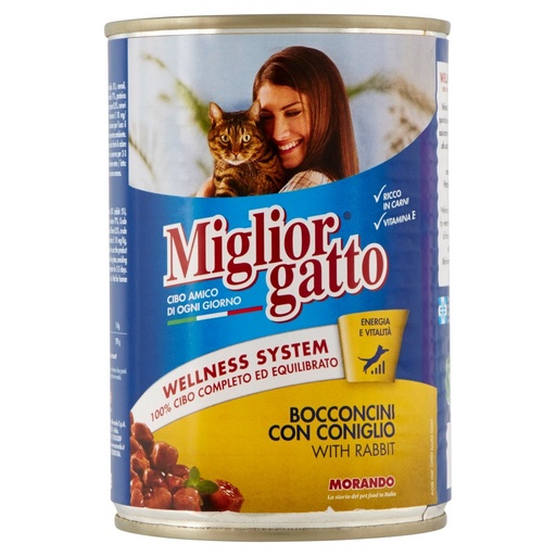 [000006911] Miglior Gatto Bocconcini al Coniglio Gr.405