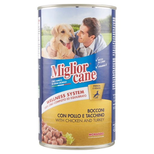 [000006913] Miglior Cane Bocconi con Pollo e Tacchino Gr.1,25
