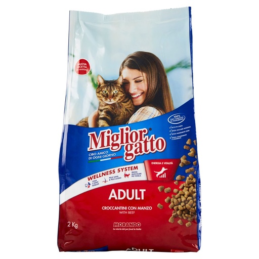 [000006919] MIGLIOR GATTO CROCCANTINI CON MANZO E