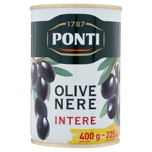 [000006964] Ponti Olive Nere Intere Gr.500
