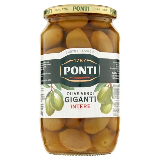 [000006966] Ponti Olive Giganti Verdi Gr.800
