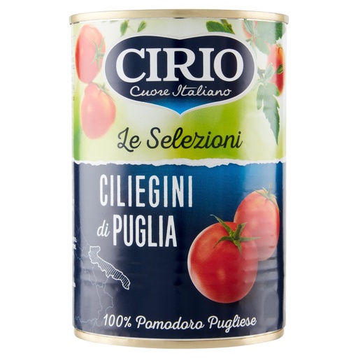 [000007018] Cirio Le Selezioni Pomodorini Ciliegini di Puglia Gr.400