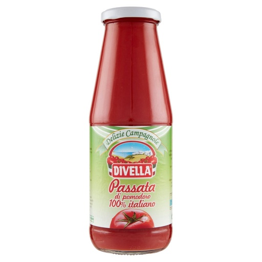 [000007025] Divella Passata di Pomodoro Bottiglia Gr.680