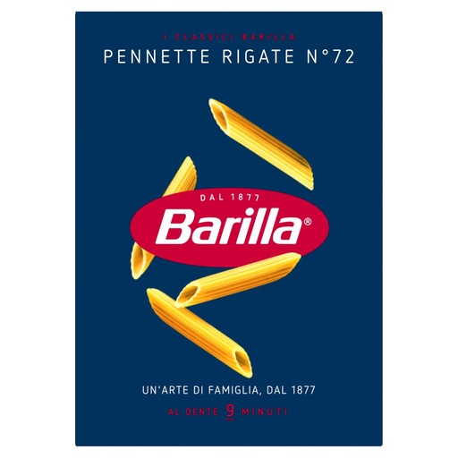 [000007094] Barilla Pennette Rigate N°72 Gr.500