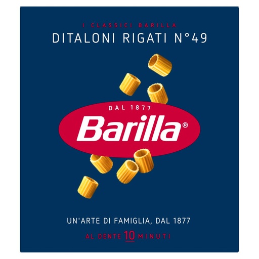[000007095] Barilla Ditaloni Rigati N°49 Gr.500