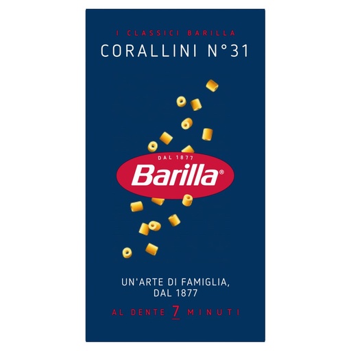 [000007098] Barilla Corallini N°31 Gr.500