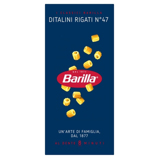[000007103] Barilla Ditalini Rigati N°47 Gr.500