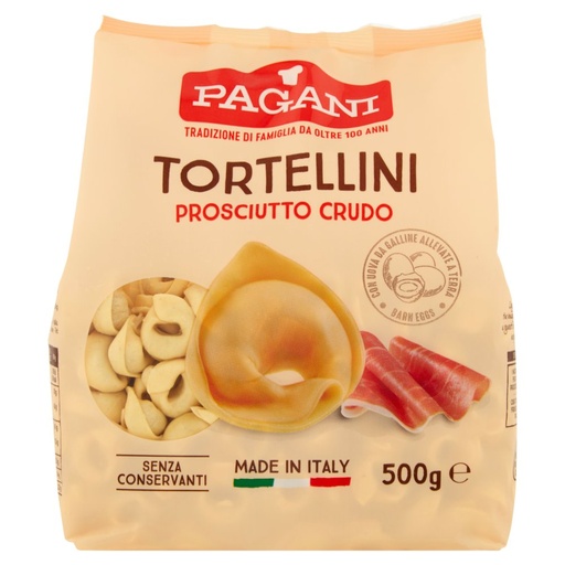 [000007130] Pagani Tortellini Secchi Prosciutto Crudo Gr.500