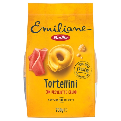 [000007134] Barilla Emiliane Tortellini all'Uovo con Prosciutto Crudo Gr.250