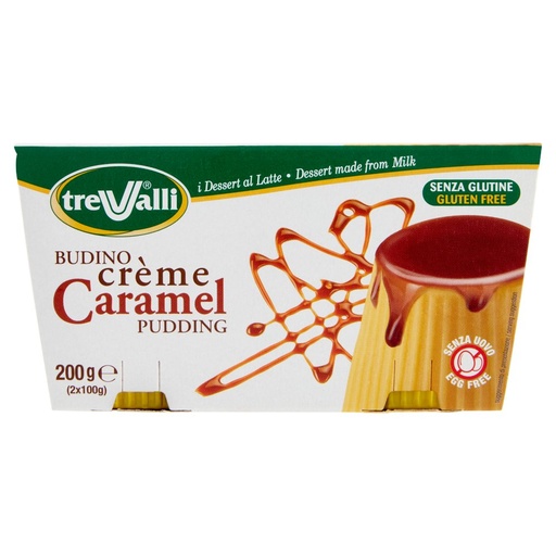 [000007226] Trevalli i Dessert al Latte Budino Crème Caramel Gr.100 X Pz.2